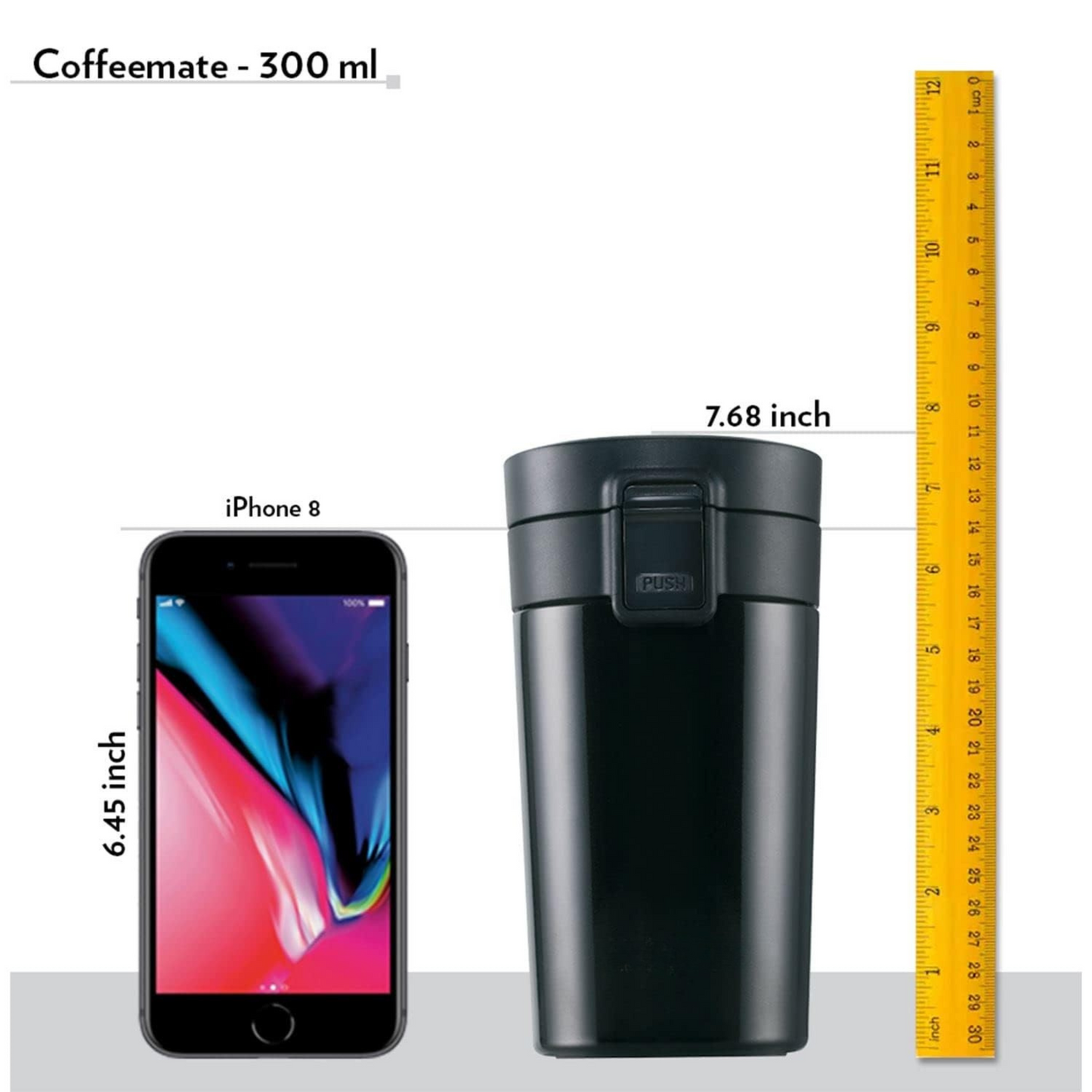 vacuum insulated Hydra Coffeemate stainless Steel travel mug