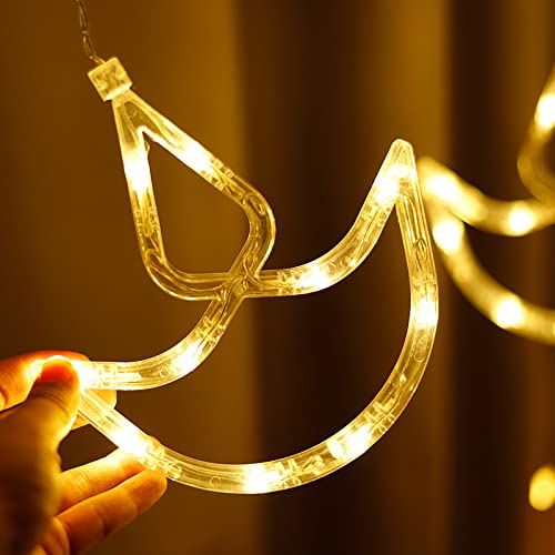 Diya LED Lights | 138 LEDs | 8 Modes | Warm White Fairy Lights for Window, Wall, Garden & Diwali