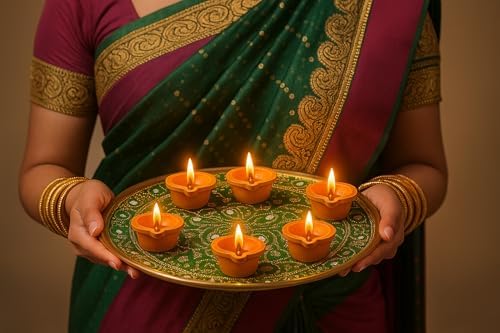 Water Sensor Diyas (36 Pcs) – Electric Flameless & Smokeless LED Diya Lights,