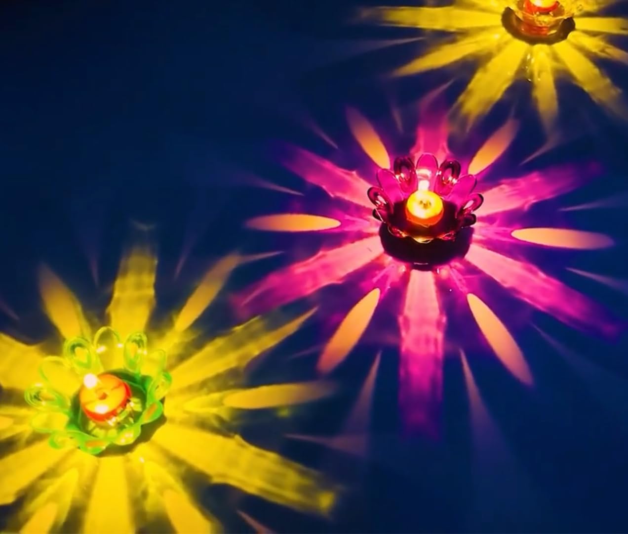 Diyas for Diwali Decoration Item for Home Decor 12 Designer Transparent Diya Deepak