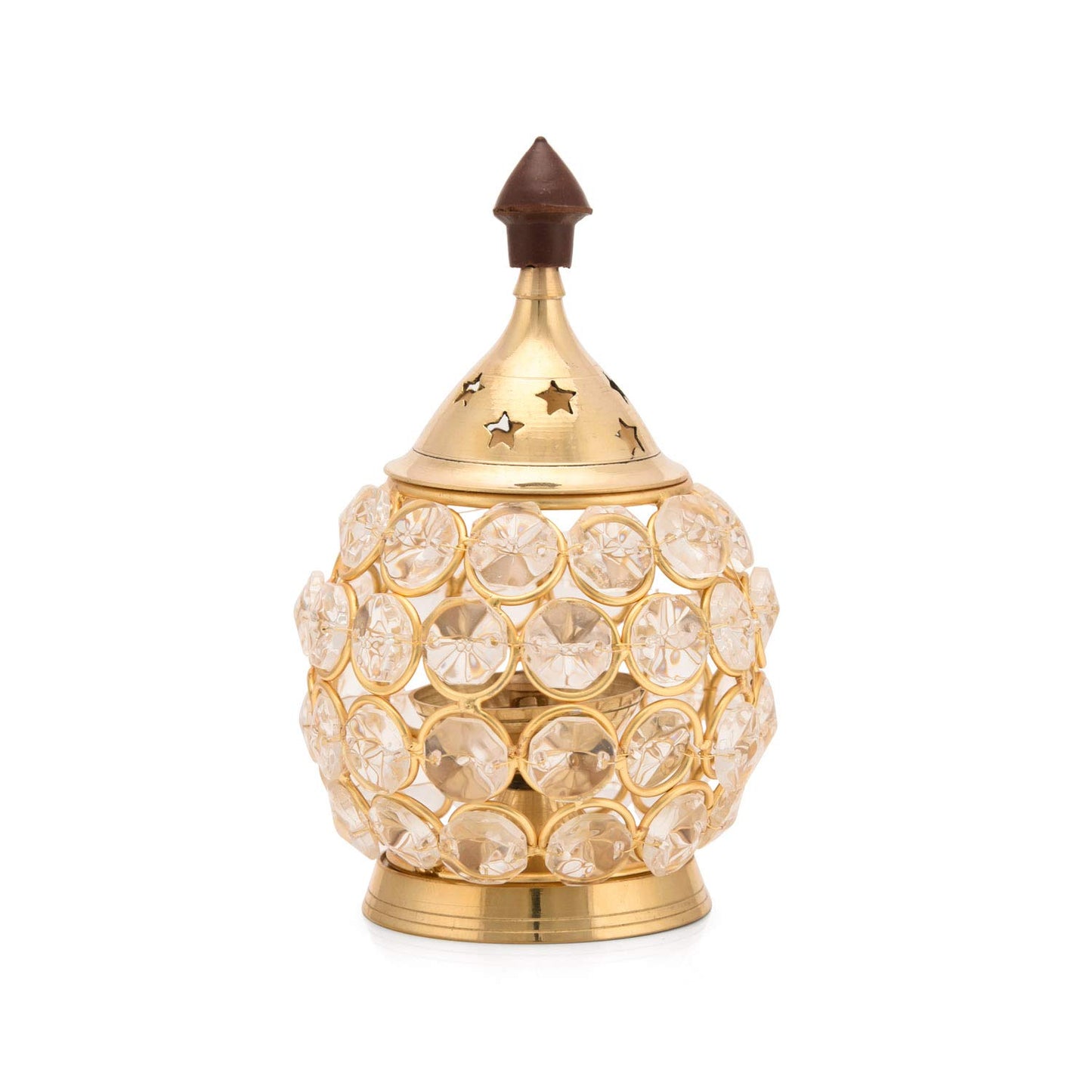 Diamond-Covered Akhand Diya – Eternal Diwali Light & Positive Energy