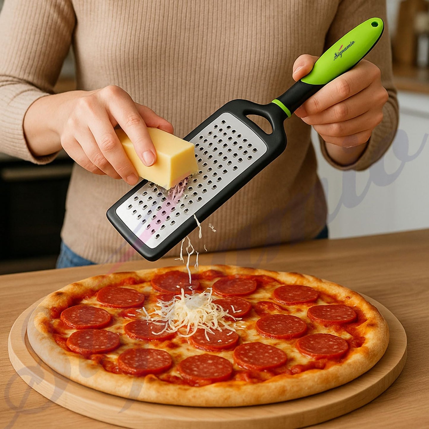 Cheese Grater & Veggie Shredder (Green)