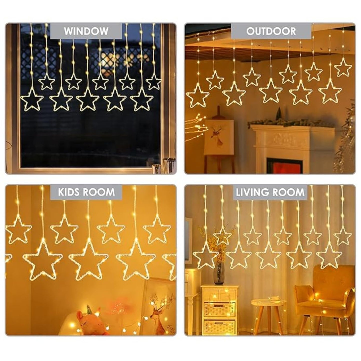 Diwali Star light | water proof and shock-resistant | 200 LED with 10 Diyas