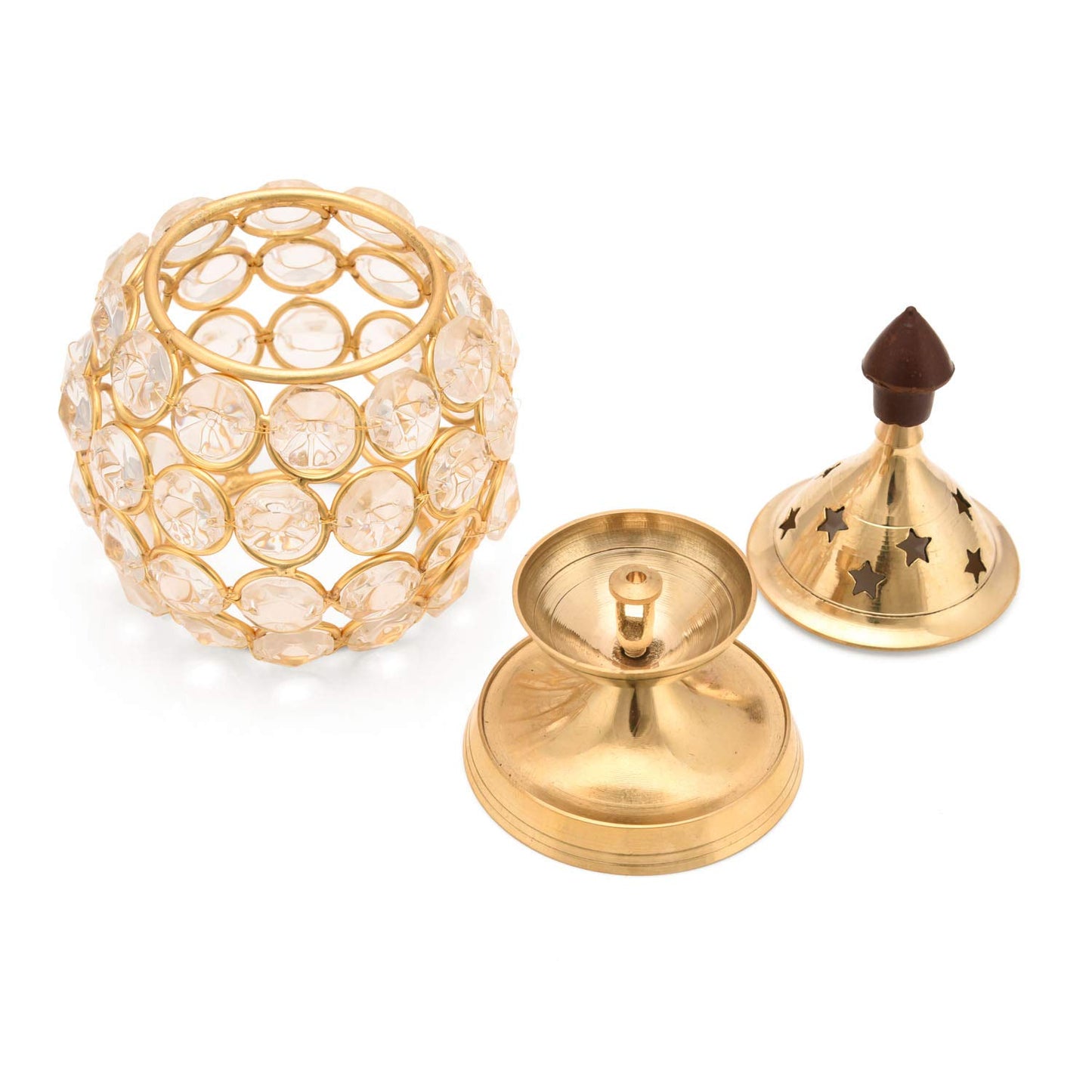 Diamond-Covered Akhand Diya – Eternal Diwali Light & Positive Energy