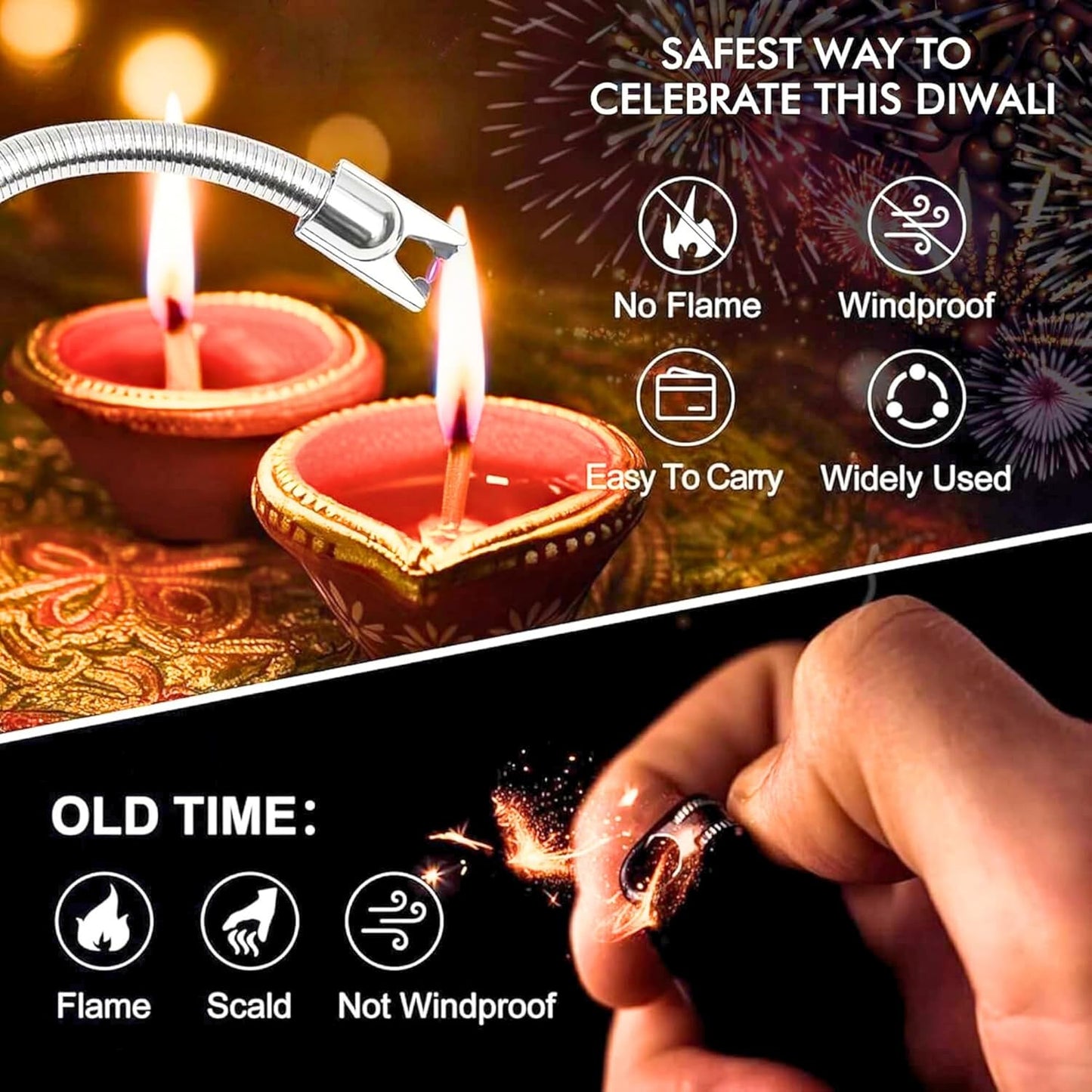 Rechargeable Electric Gas Lighter for Kitchen (pack-1)