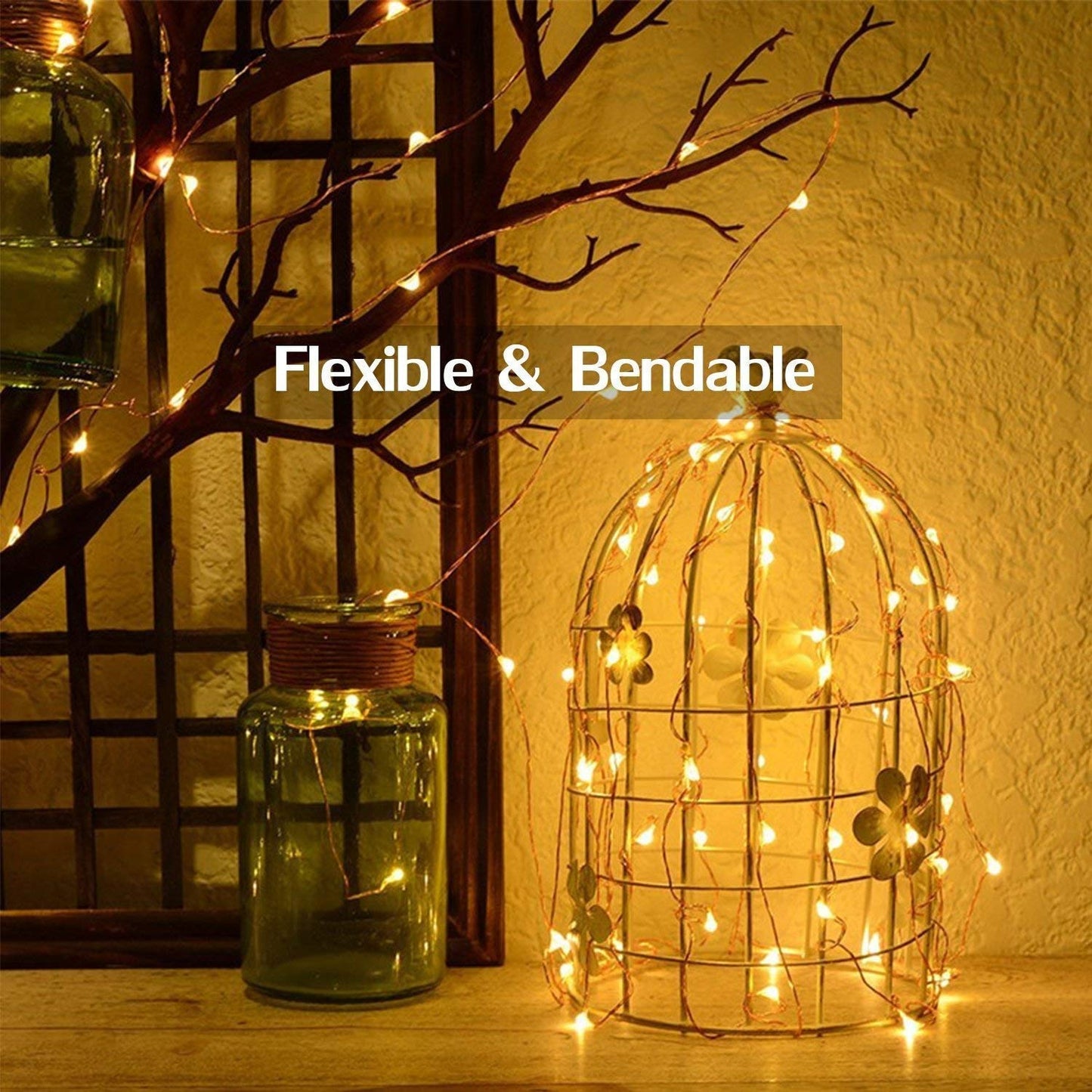 Diwali Decoration | 20 Meter 200 LED's Waterproof Fairy | - 1 M USB Powered