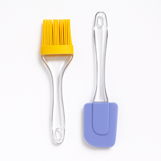patula and Brush Set for Pastry, Cake Mixer, Decorating and Cooking
