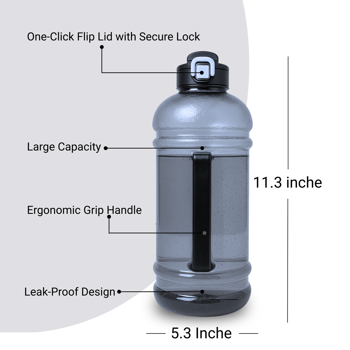 Gallon Water bottle for Gym (2L)