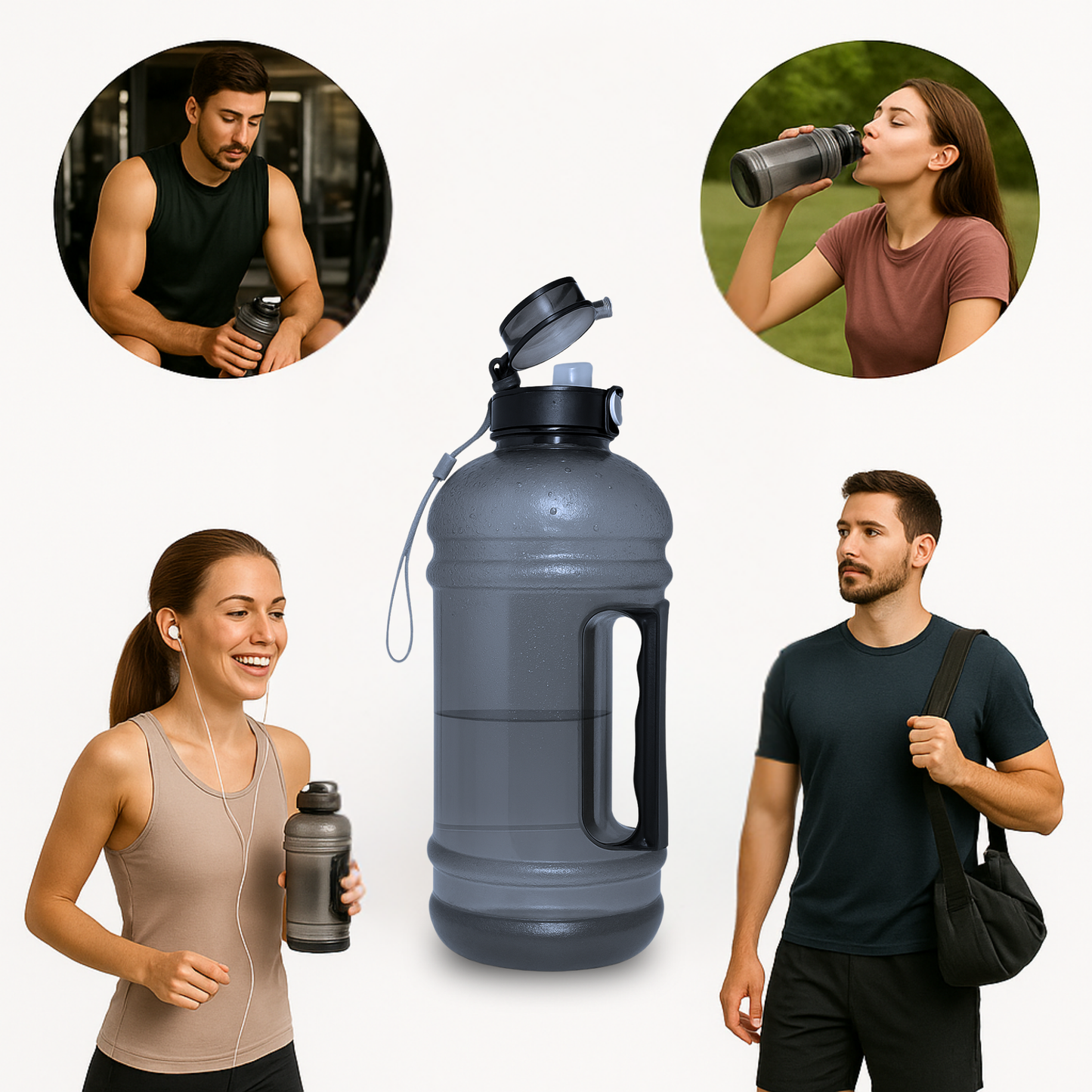 Gallon Water bottle for Gym (2L)