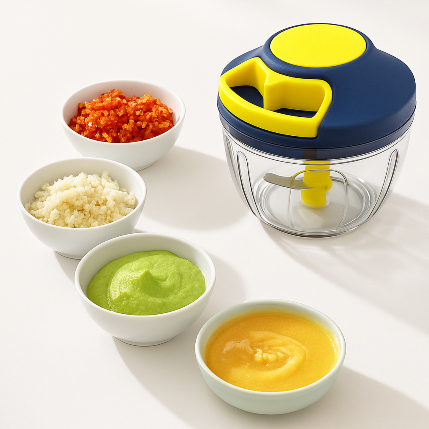 Chopper with 3 Blades for Effortlessly Chopping 500ml