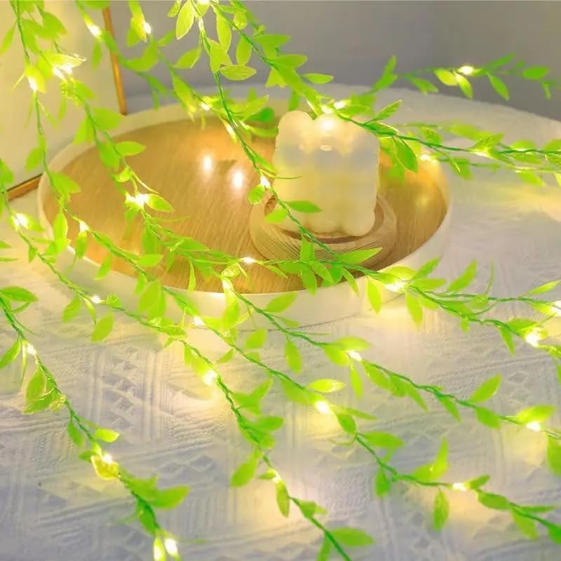 LED Leaf Vine String Lights – Decorative Greenery Fairy Lights for Home & Events