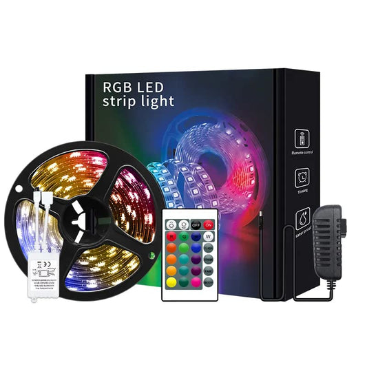 Diwali 5 Meter LED Strip Lights |300 Led RGB Strip Light with Adaptor |Operated with 16 Modes Remote Controller | Multicolor LED