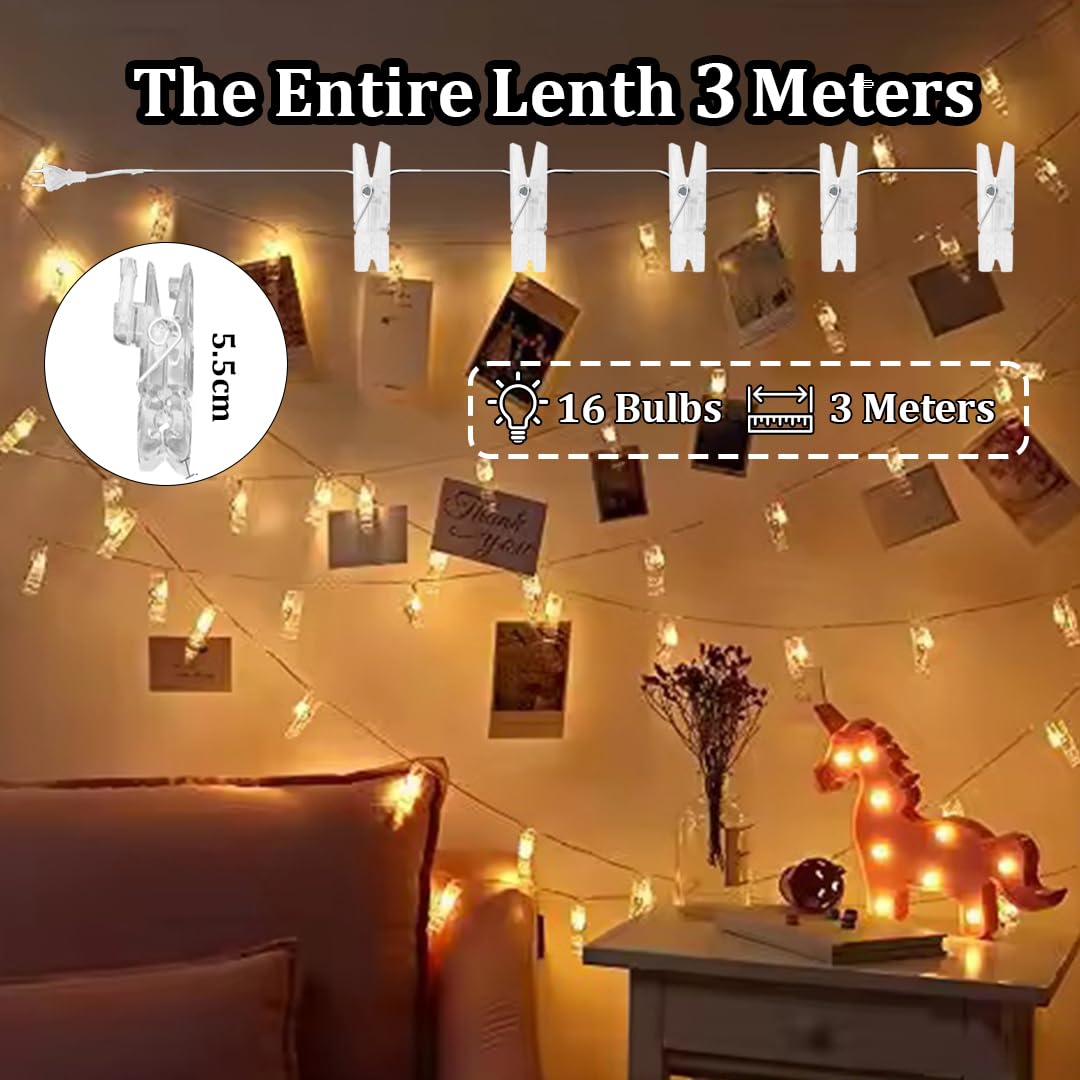 Premium Clip String Light 14 Clips 3 Meter