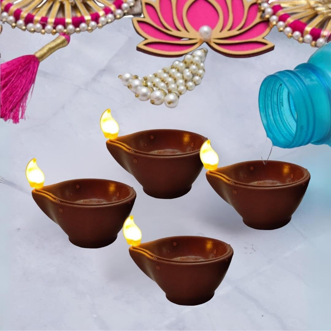 Water Sensor LED Light Diyas | Deepak ( Pack of 12 )