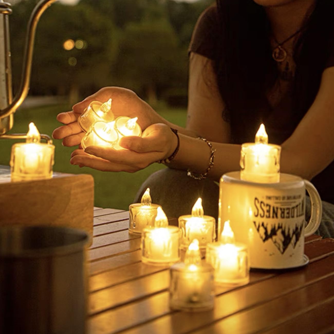Glass Diya for Diwali Flamless LED Drystal Diyas for Home Decoration on Diwali| (set of 12)
