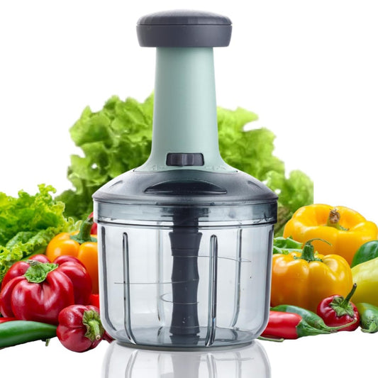Chopper for Kitchen Use 1000 ML, Push Chopper with 5 Blades, (Multicolour)