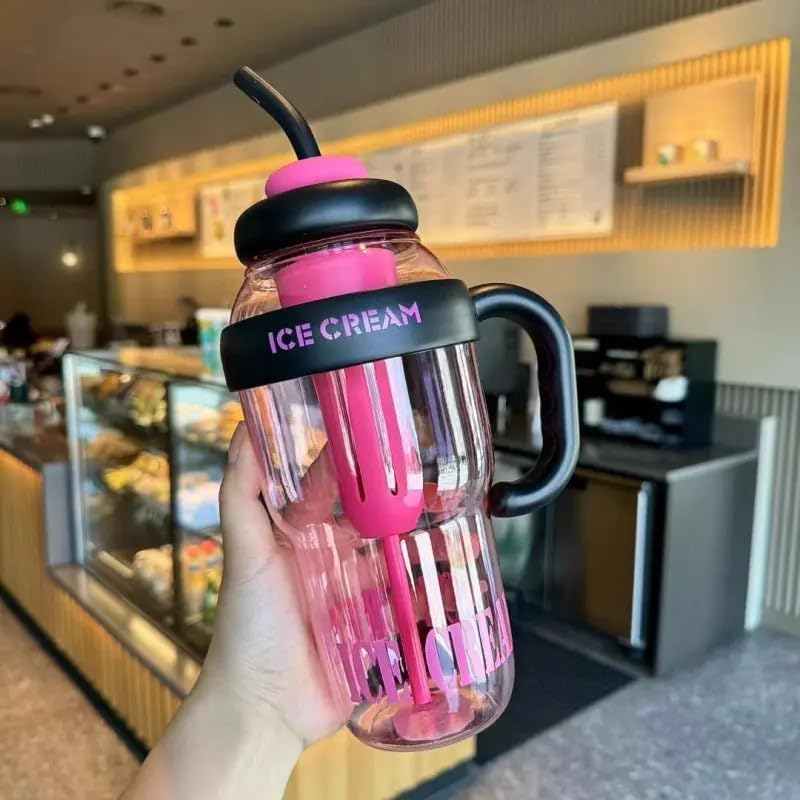 Ice Cream Tumbler for Gym 1200ml  ( Multicolor)