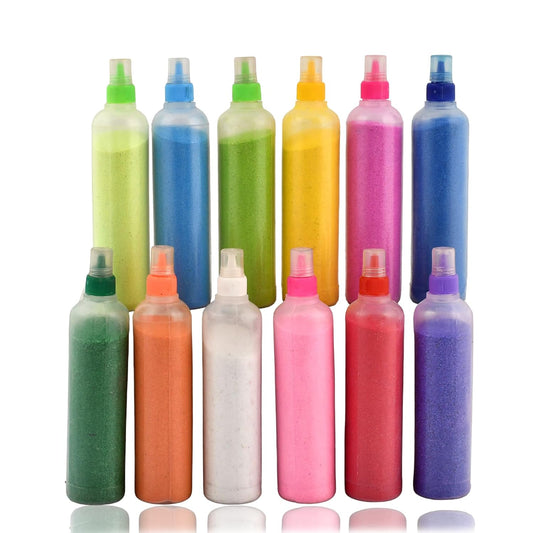 12 Rangoli Colour Powder Tube Kit Diwali Decoration Items Bottles Tool Floor Art