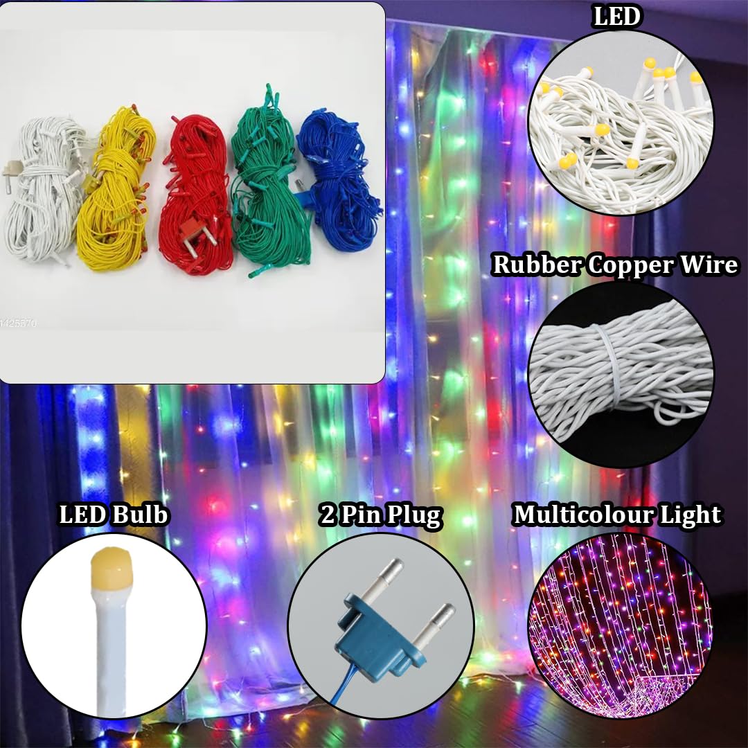 Rice Lights – 40 LED 11 Meter Decorative String Light | Multicolor Fairy (5 Pack)