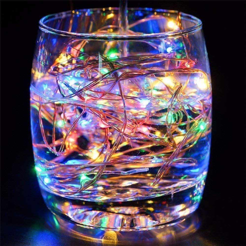 Diwali Decoration | 20 Meter 200 LED's Waterproof Fairy | - 1 M USB Powered Multicolor