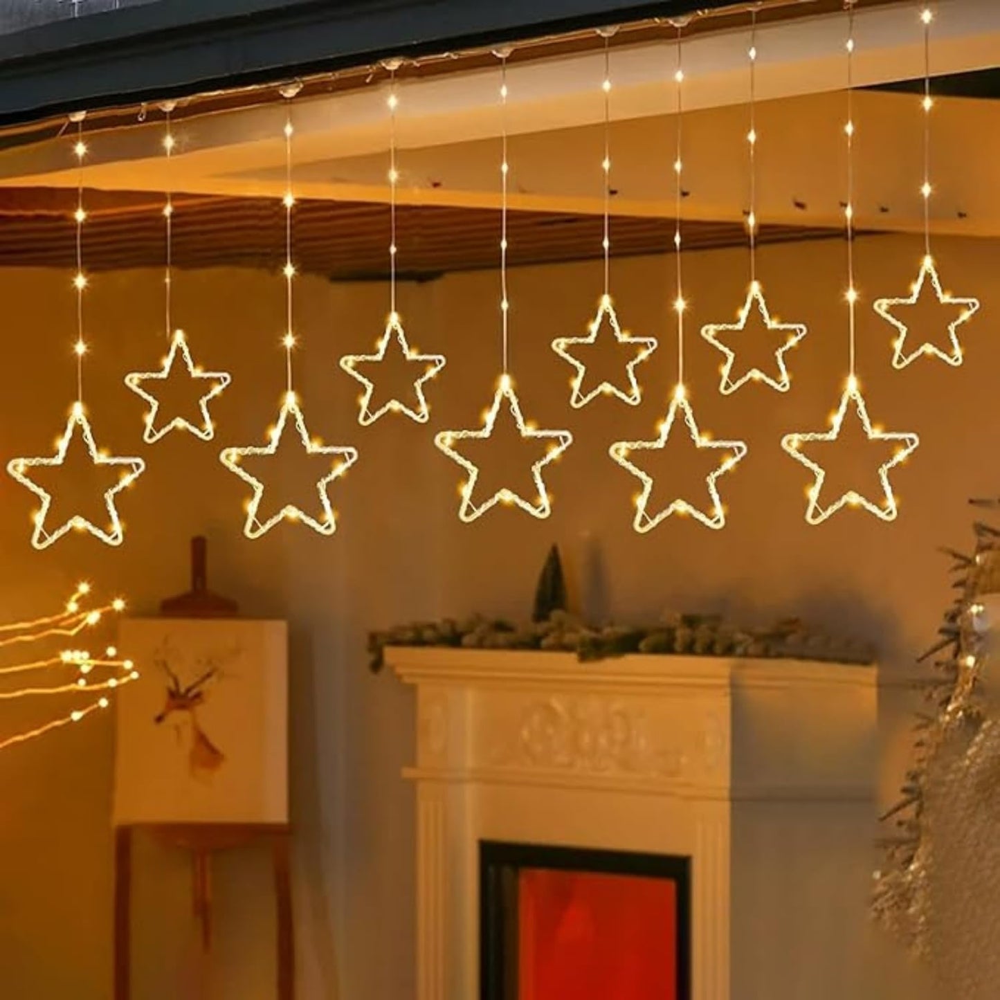 Diwali Star light | water proof and shock-resistant | 200 LED with 10 Diyas