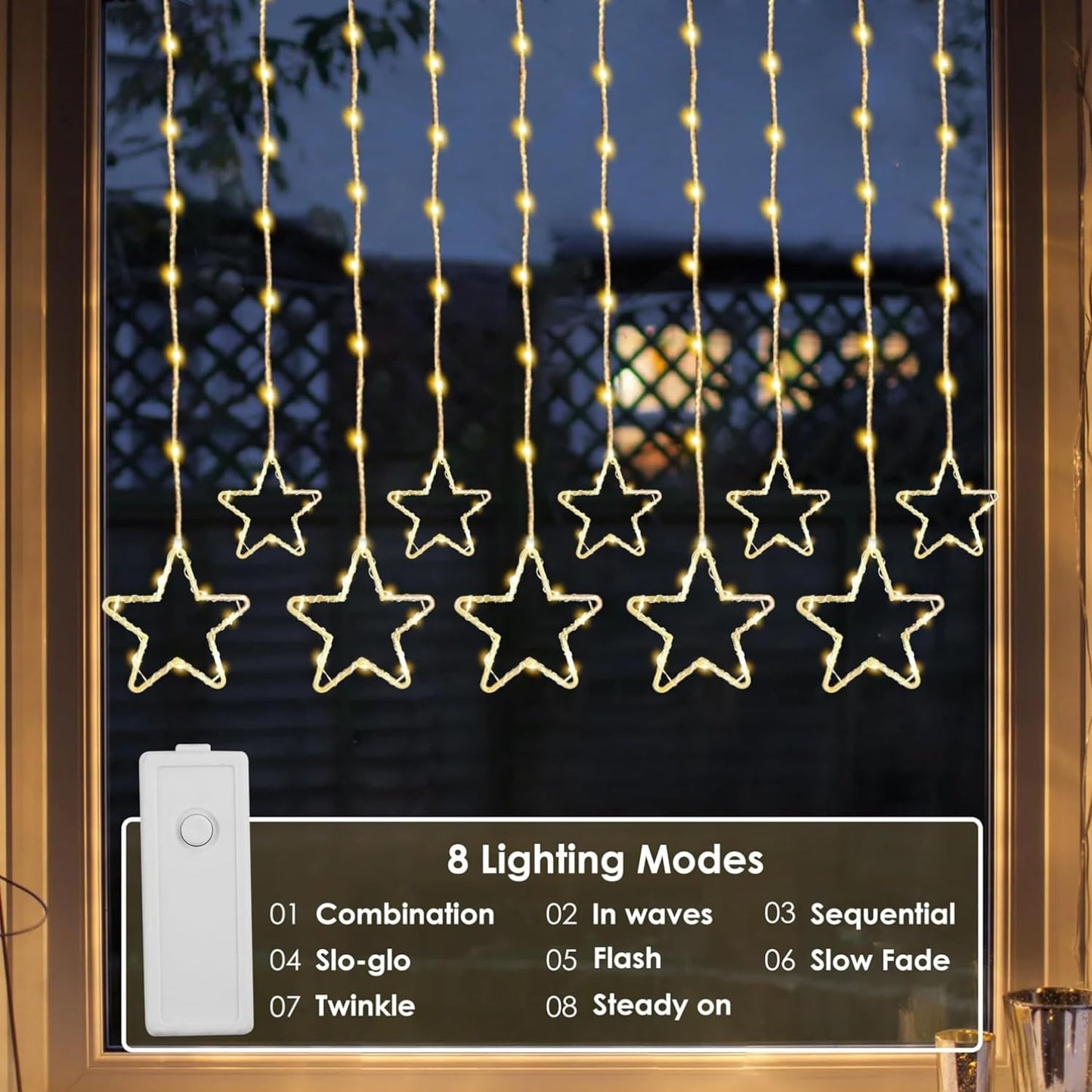 Diwali Star light | water proof and shock-resistant | 200 LED with 10 Diyas
