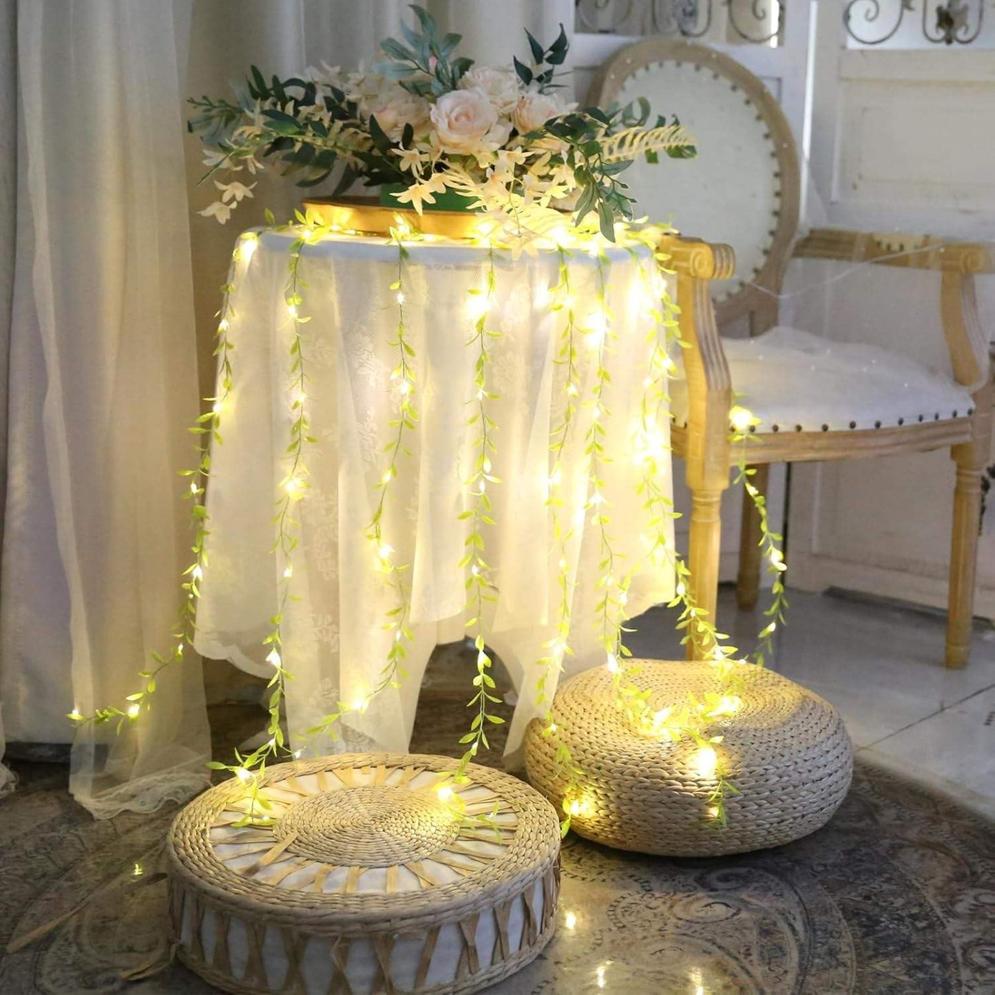 LED Leaf Vine String Lights – Decorative Greenery Fairy Lights for Home & Events