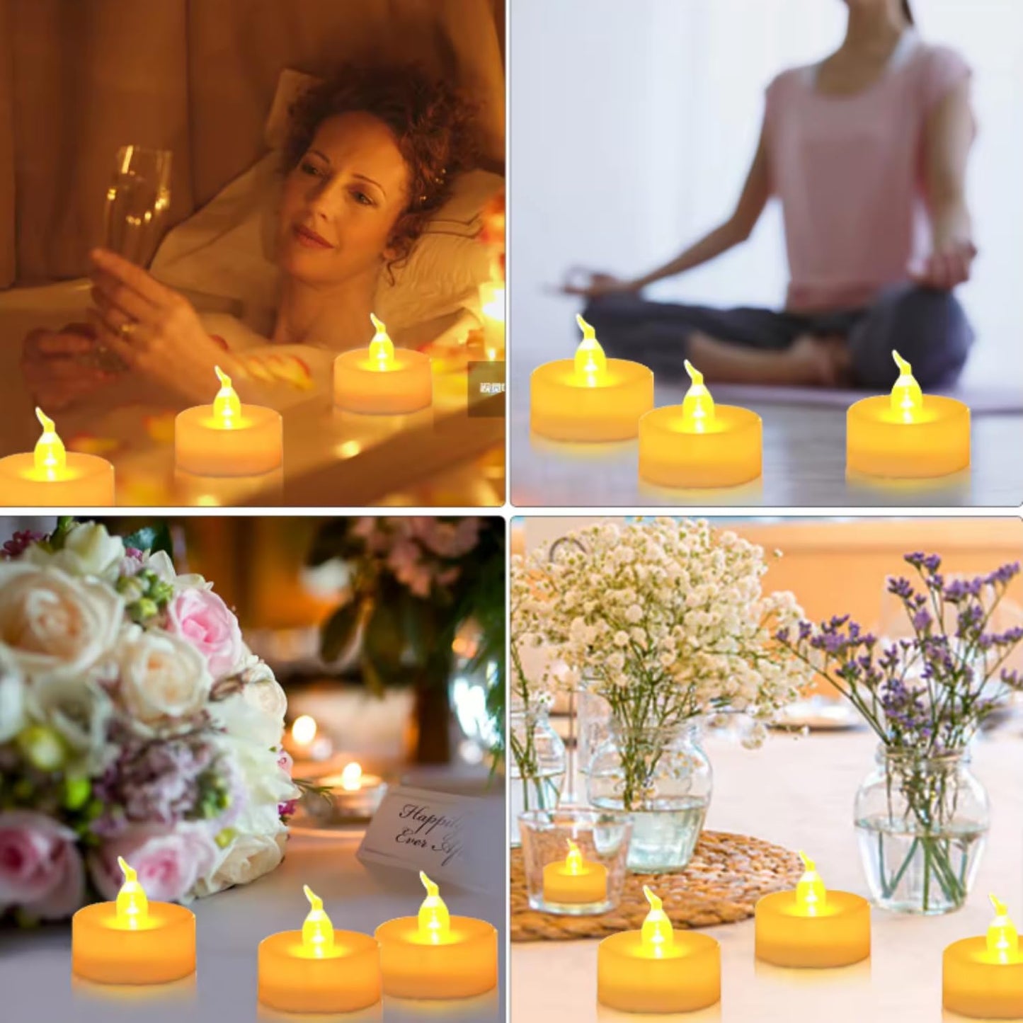Led Candles for Home Decoration  Flameless & Artificial Decorative (Set of 12)