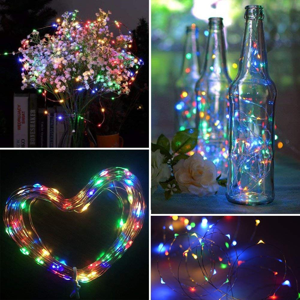 Diwali Decoration | 20 Meter 200 LED's Waterproof Fairy | - 1 M USB Powered Multicolor