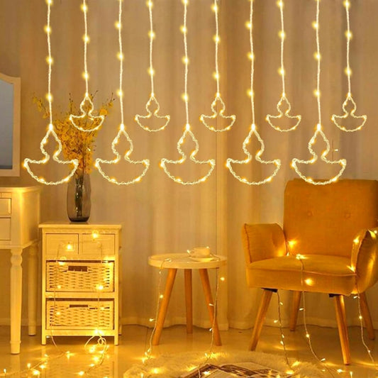 Diwali Diya light | water proof and shock-resistant | 200 LED with 10 Diyas