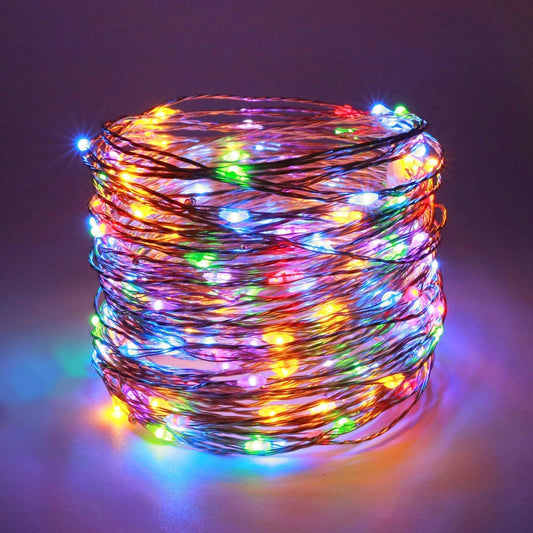 Diwali Decoration | 20 Meter 200 LED's Waterproof Fairy | - 1 M USB Powered Multicolor