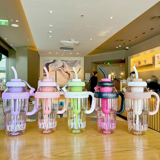 Ice Cream Tumbler for Gym 1200ml  ( Multicolor)