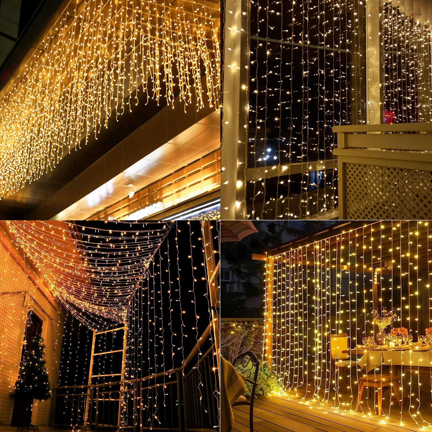 Premium 45M Warm White Diamond LED String Lights with Black Wire | Decoration LED Fairy Lights for Diwali,